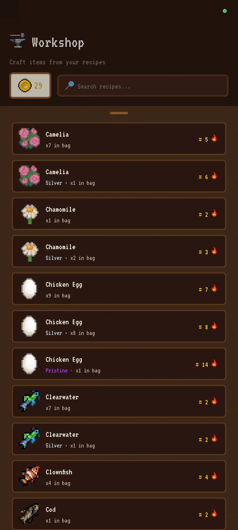 The Hearthfire Cookpot, always hungry for whatever you gather